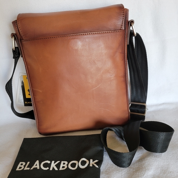 Blackbook Cognac Leather Tablet bag - Picture 3 of 11